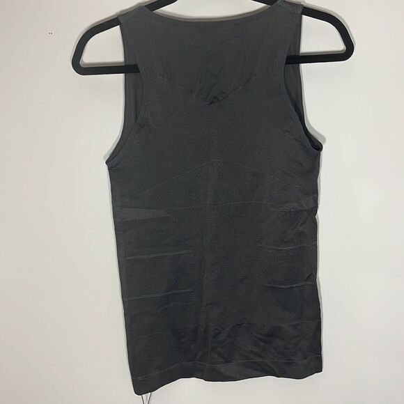 Odoland Men Body Shaper Slimming Shirt Tummy Vest Thermal Compression 2 Pack XL - Picture 4 of 9